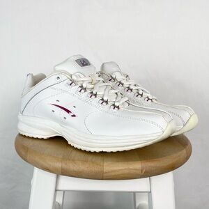 LA Gear 2009‎ Lace Up Sneakers Leather Upper White Size 7 Shoes